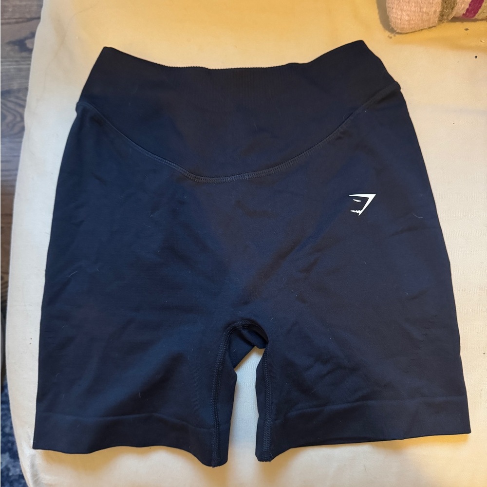 Gymshark Black Athletic Shorts Snug Fit